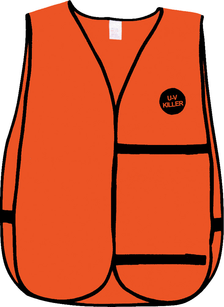 U-V-Killer Treated Blaze Orange Vest